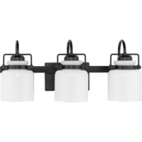  Fessler 3 Bulb Bathroom Lighting - Matte Black