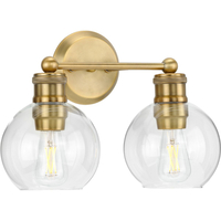 Bathroom Lighting (2 Bulbs) 15-1/2" Width Bathroom Lighting (2 Bulbs) 15-1/2" Width