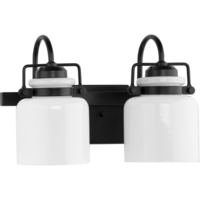  Fessler 2 Bulb Bathroom Lighting - Matte Black