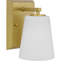  Vertex 1 Bulb Wall Sconce - Brushed Gold