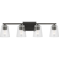  Vertex 4 or More Bulb Bathroom Lighting - Matte Black