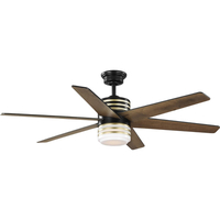  Carrollwood Large Fan (52'' to 59'') Ceiling Fan - Matte Black