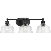  Singleton 3 Bulb Bathroom Lighting - Matte Black