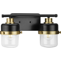  Beckner 2 Bulb Bathroom Lighting - Matte Black