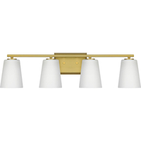  Vertex 4 or More Bulb Bathroom Lighting - Brushed Gold