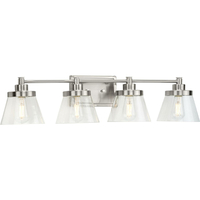  Hinton 4 or More Bulb Bathroom Lighting - Brushed Nickel