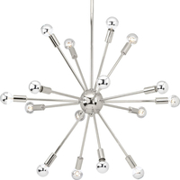  Ion Large Foyer Chandelier Chandelier - Polished Nickel