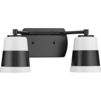  Haven 2 Bulb Bathroom Lighting - Matte Black