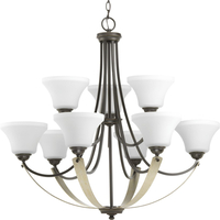  Noma Large Foyer Chandelier Chandelier - Antique Bronze