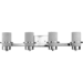 Progress PP300416015 Polished Chrome 4 or more Bulb Bathroom Light