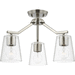 Progress PP400340009 Brushed Nickel Mini Chandelier