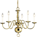 Progress PP435510 Polished Brass Mid Sized Chandelier