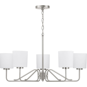 PP400182009 Tobin Mid Sized Chandelier Chandelier - Brushed Nickel PP400182009 Tobin Mid Sized Chandelier Chandelier - Brushed Nickel