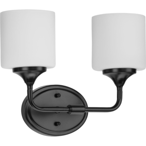 PP280231M Lynzie 2 Bulb Bathroom Lighting - Matte Black