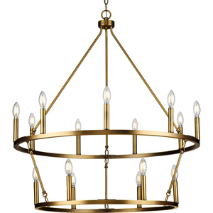PP400315163 Gilliam Large Foyer Chandelier Chandelier - Vintage Brass