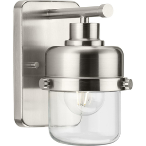 PP300422009 Beckner 1 Bulb Wall Sconce - Brushed Nickel PP300422009 Beckner 1 Bulb Wall Sconce - Brushed Nickel