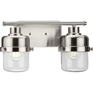 PP300423009 Beckner 2 Bulb Bathroom Lighting - Brushed Nickel