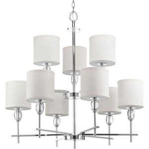 PP414215 Status Mid Sized Chandelier Chandelier - Polished Chrome