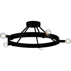 PP35024031M Breckenridge Semi Flush Mount Ceiling Light - Matte Black