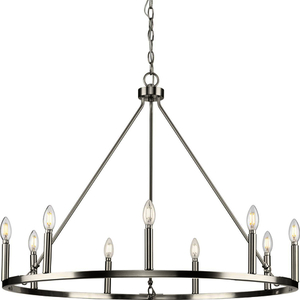 PP400314009 Gilliam Large Foyer Chandelier Chandelier - Brushed Nickel PP400314009 Gilliam Large Foyer Chandelier Chandelier - Brushed Nickel