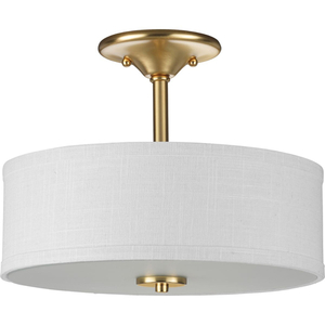 PP350129012 Inspire Semi Flush Mount Ceiling Light - Satin Brass