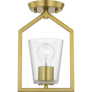 PP350258191 Vertex Semi Flush Mount Ceiling Light - Brushed Gold PP350258191 Vertex Semi Flush Mount Ceiling Light - Brushed Gold