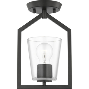 PP35025831M Vertex Semi Flush Mount Ceiling Light - Matte Black