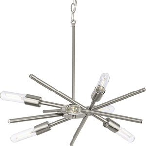 PP400108009 Astra Mid Sized Chandelier Chandelier - Brushed Nickel