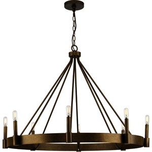 PP400319196 Breckenridge Large Foyer Chandelier Chandelier - Aged Bronze