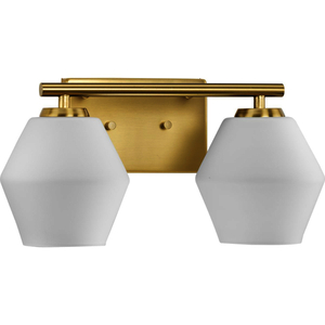 PP300431191 Copeland 2 Bulb Bathroom Lighting - Brushed Gold