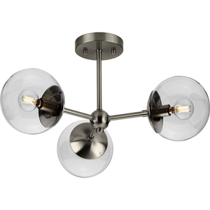 PP350235009 Atwell Semi Flush Mount Ceiling Light - Brushed Nickel