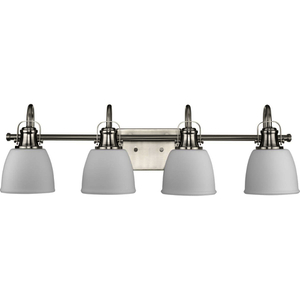 PP300429009 Preston 4 or More Bulb Bathroom Lighting - Brushed Nickel PP300429009 Preston 4 or More Bulb Bathroom Lighting - Brushed Nickel