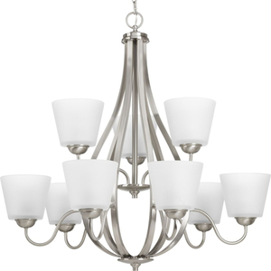 PP474709 Arden Mid Sized Chandelier Chandelier - Brushed Nickel PP474709 Arden Mid Sized Chandelier Chandelier - Brushed Nickel