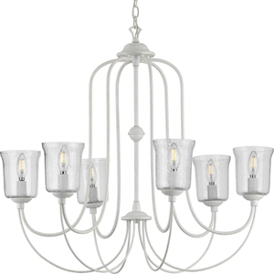 PP400195151 Bowman Mid Sized Chandelier Chandelier - Cottage White