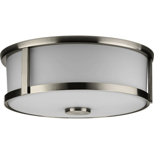 PP350254009 Gilliam Flush Mount Ceiling Light - Brushed Nickel PP350254009 Gilliam Flush Mount Ceiling Light - Brushed Nickel