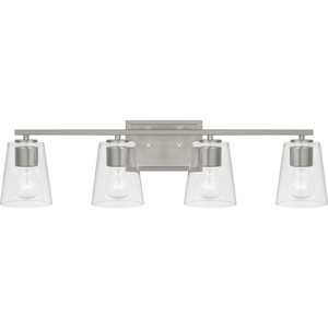 PP300460009 Vertex 4 or More Bulb Bathroom Lighting - Brushed Nickel