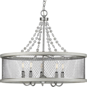 PP400205141 Austelle Drum Pendant Pendant Light - Galvanized Finish