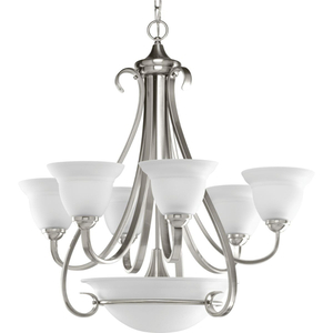 PP441709 Torino Mid Sized Chandelier Chandelier - Brushed Nickel PP441709 Torino Mid Sized Chandelier Chandelier - Brushed Nickel