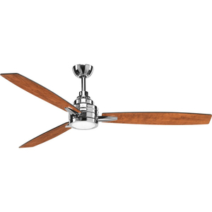 PP25541530K Gaze Oversize Fan (60'' and Larger) Ceiling Fan - Polished Chrome