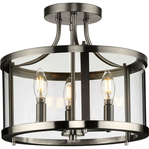 PP350231009 Gilliam Semi Flush Mount Ceiling Light - Brushed Nickel