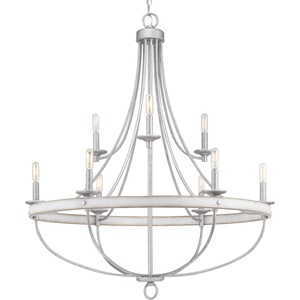 PP400159141 Gulliver Large Foyer Chandelier Chandelier - Galvanized Finish