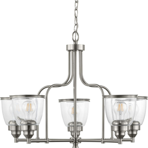 PP400136009 Saluda Mid Sized Chandelier Chandelier - Brushed Nickel PP400136009 Saluda Mid Sized Chandelier Chandelier - Brushed Nickel