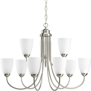 PP462709 Gather Large Foyer Chandelier Chandelier - Brushed Nickel