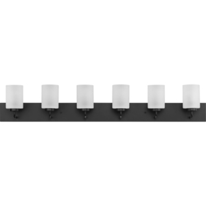 PP300421031 Merry 4 or More Bulb Bathroom Lighting - Matte Black PP300421031 Merry 4 or More Bulb Bathroom Lighting - Matte Black