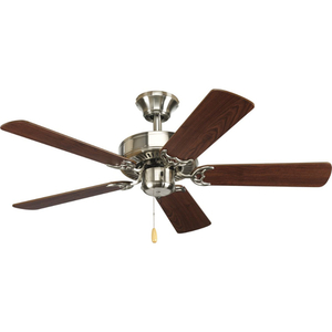 PP250009 3-Speed Reversible Medium Fan (42'' to 51'') Ceiling Fan - Brushed Nickel