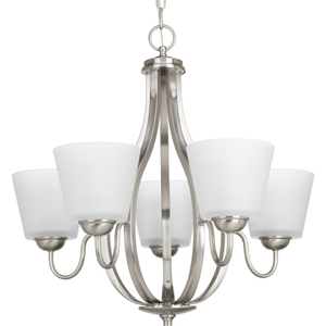 PP474609 Arden Mid Sized Chandelier Chandelier - Brushed Nickel PP474609 Arden Mid Sized Chandelier Chandelier - Brushed Nickel