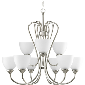 PP466809 Heart Mid Sized Chandelier Chandelier - Brushed Nickel PP466809 Heart Mid Sized Chandelier Chandelier - Brushed Nickel