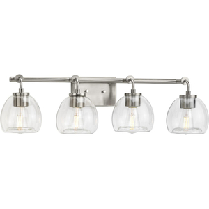 PP300348009 Caisson 4 or More Bulb Bathroom Lighting - Brushed Nickel