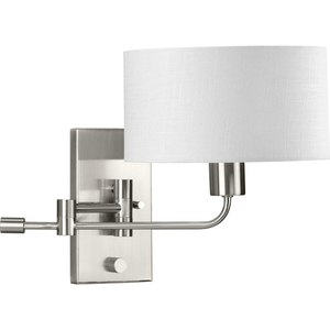 PP710104009 Carrick 1 Bulb Wall Sconce - Brushed Nickel