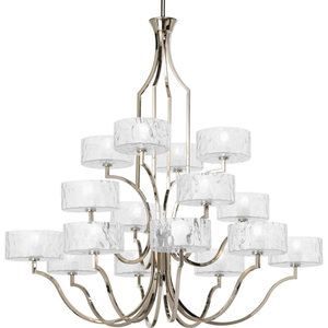 PP4685104WB Caress Large Foyer Chandelier Chandelier - Polished Nickel